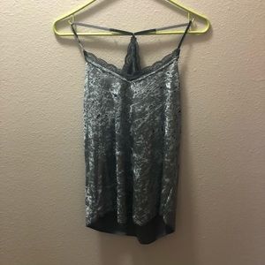Crushed Velvet Tank Top